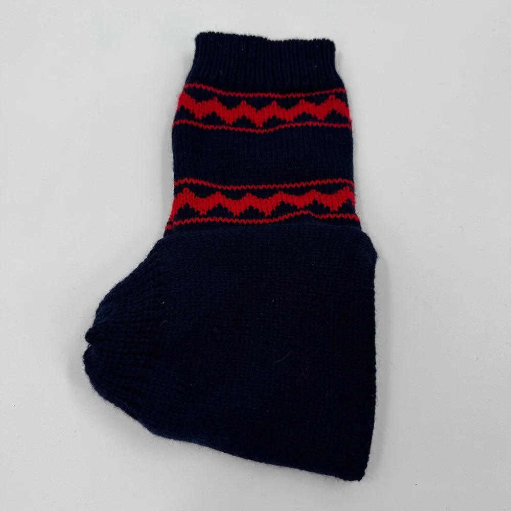 Bud Light Seltzer Hand Warmer Koozie Navy Red Fair‎ Isle Knit